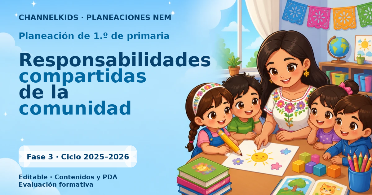 Proyecto Planeación Didáctica para Primer Grado en Marzo: Responsabilidades Compartidas en la Comunidad