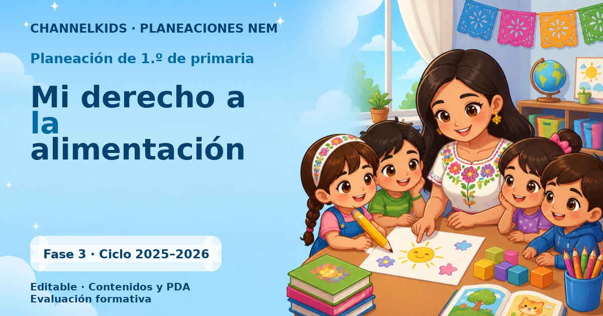Proyecto Planeación Didáctica para Primer Grado: Mi Derecho a la Alimentación en Febrero