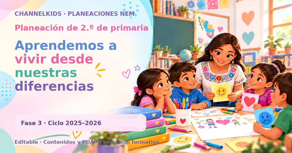 Planeación de segundo grado: Aprendemos a vivir desde nuestras diferencias