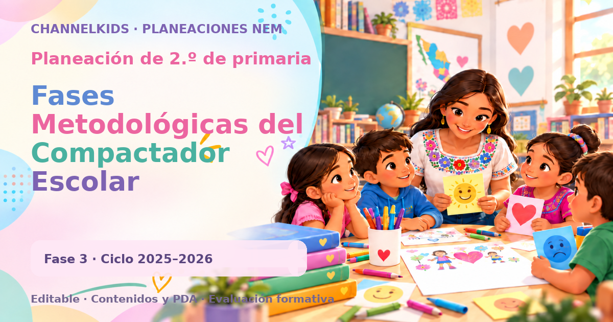 Planeación de segundo grado: Fases Metodológicas del Compactador Escolar