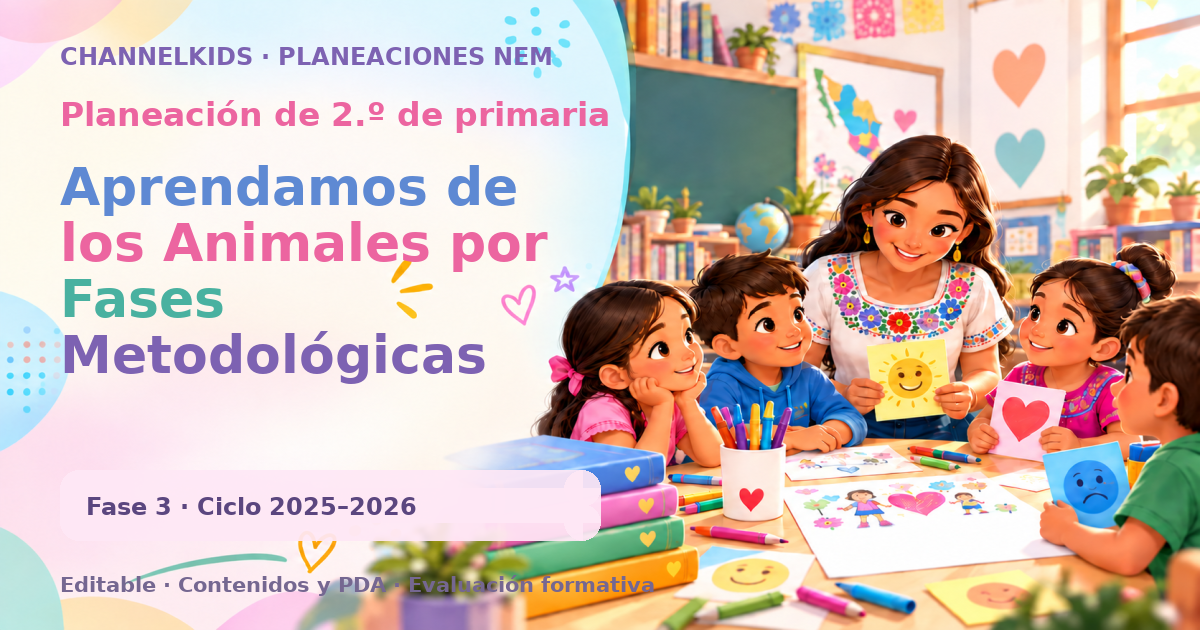 Proyecto Planeación Didáctica para Segundo Grado en Mayo: Aprendamos de los Animales por Fases Metodológicas