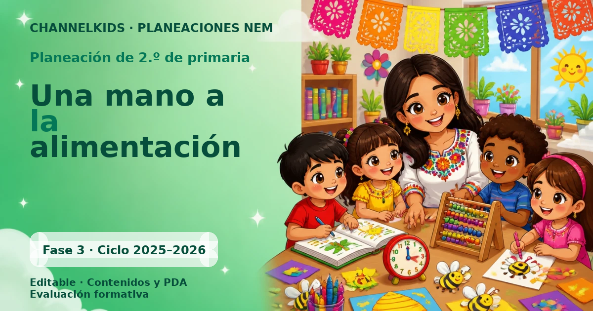 Proyecto Planeación Didáctica para Segundo Grado: "Una Mano a la Alimentación" en Marzo