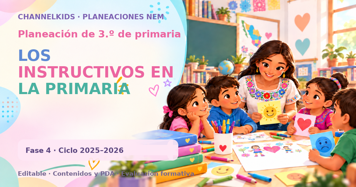 Planeación de tercer grado: LOS INSTRUCTIVOS EN LA PRIMARIA