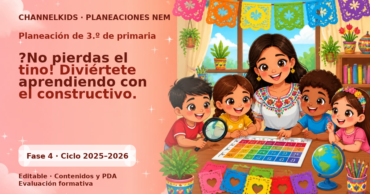 Planeación de tercer grado: ?No pierdas el tino! Diviértete aprendiendo con el constructivo.