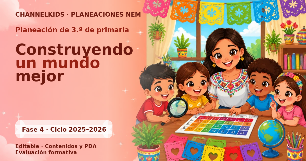 Proyecto Planeación Didáctica para Tercer Grado en Febrero: Construyendo un Mundo Mejor Semanal (5 Días)