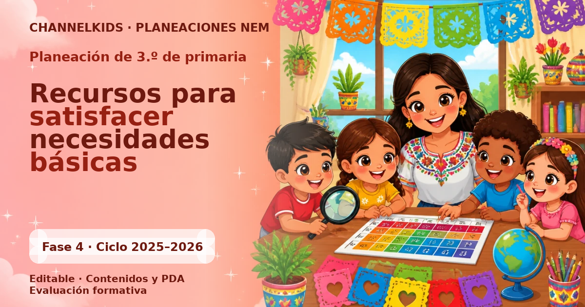 Proyecto Planeación Didáctica para Tercer Grado en Febrero: Recursos para Satisfacer Necesidades Básicas (Semana 1-5)