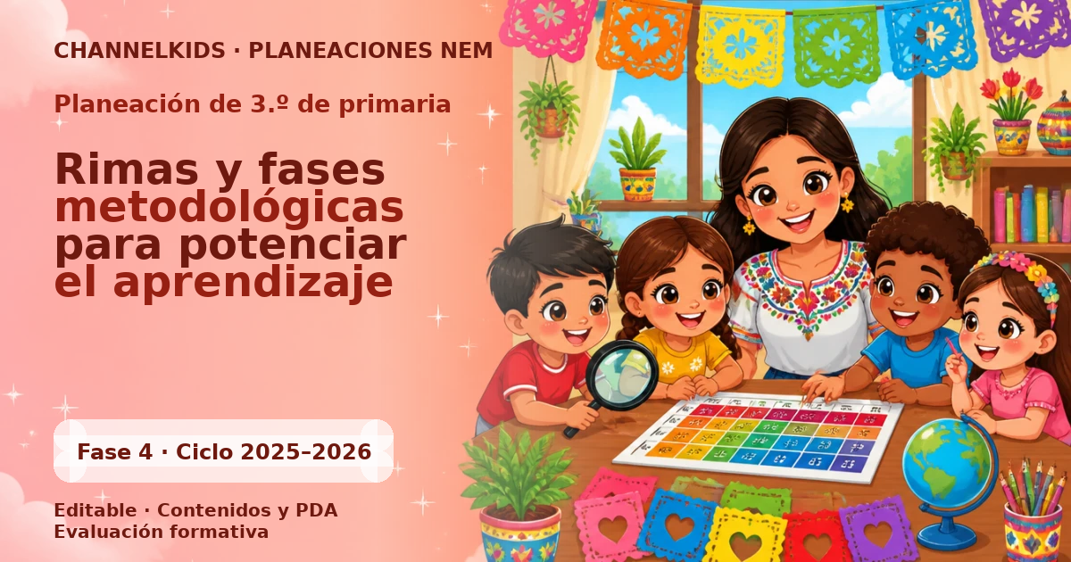 Proyecto Planeación didáctica para Tercer Grado en Febrero: Rimas y fases metodológicas para potenciar el aprendizaje