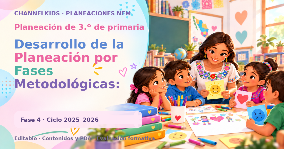 Planeación de tercer grado: Desarrollo de la Planeación por Fases Metodológicas: Niñas y niños contra los estereotipos de género