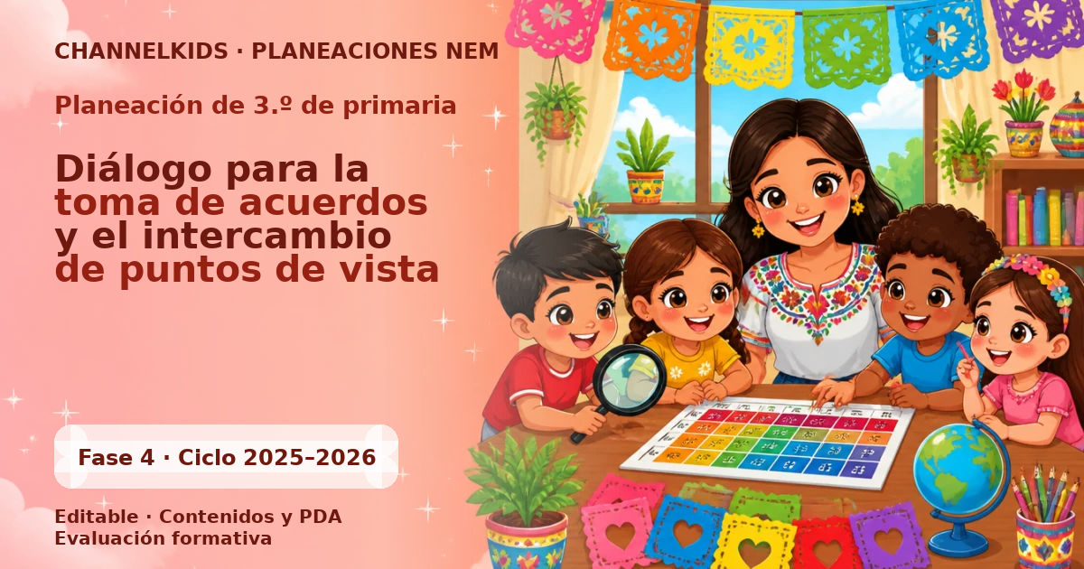 Proyecto Planeación didáctica para Tercer Grado en marzo: diálogo para acuerdos e intercambio de puntos de vista (quincenal)
