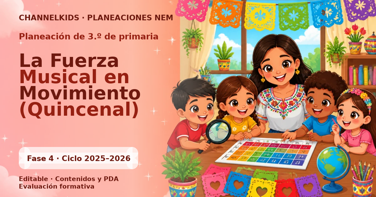 Proyecto Planeación Didáctica para Tercer Grado en Marzo: La Fuerza Musical en Movimiento (Quincenal)