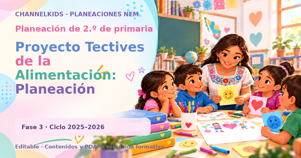 Planeación de segundo grado: Proyecto Tectives de la Alimentación: Planeación Didáctica para Segundo Grado en Marzo