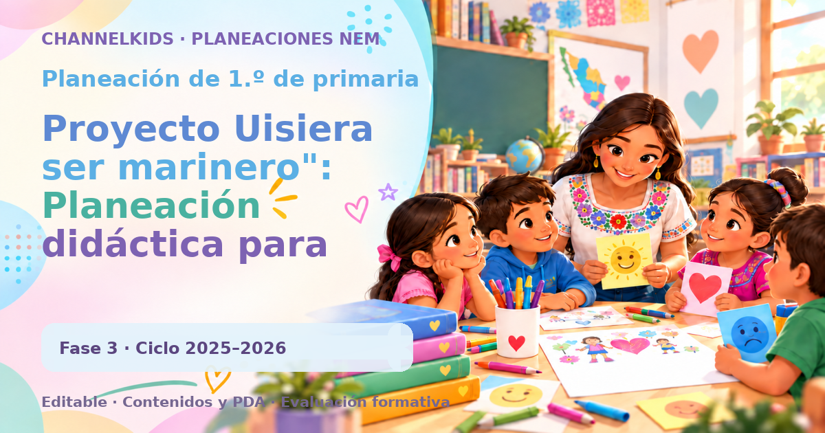 Planeación de primer grado: Proyecto Uisiera ser marinero": Planeación didáctica para Primer Grado en Noviembre, actividades educativas y metodologías divertidas