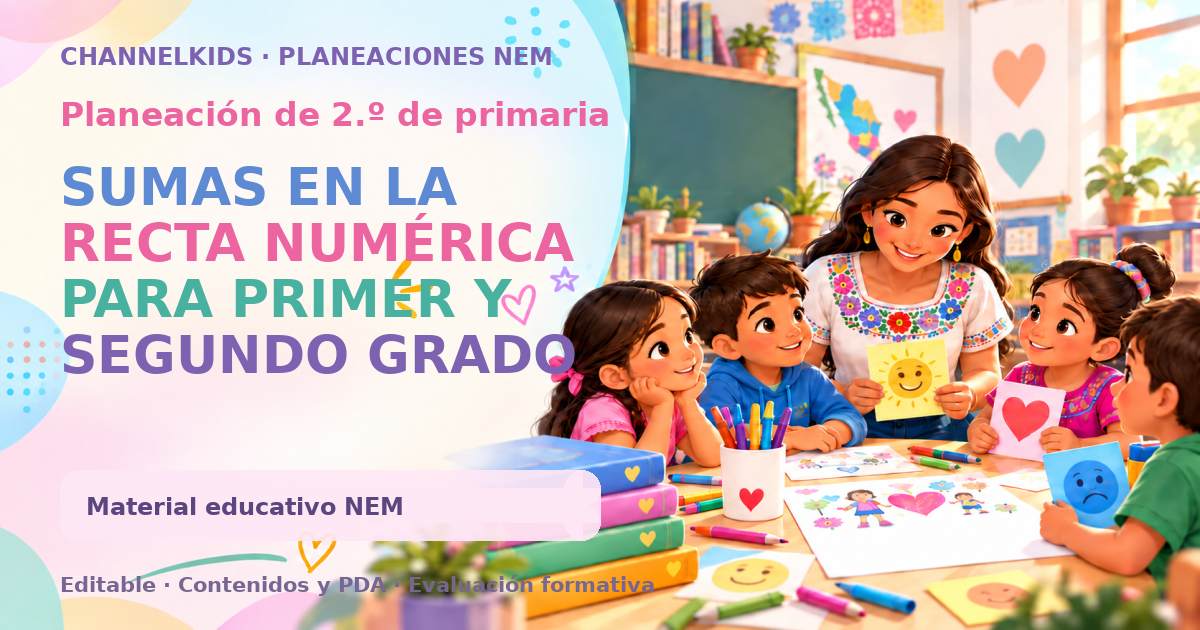 SUMAS EN LA RECTA NUMÉRICA PARA PRIMER Y SEGUNDO GRADO