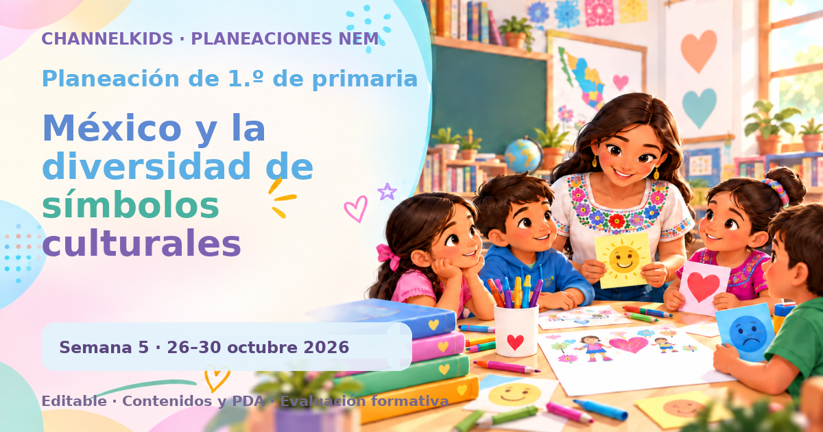 Planeación de primer grado semana 5: México y la diversidad de símbolos culturales