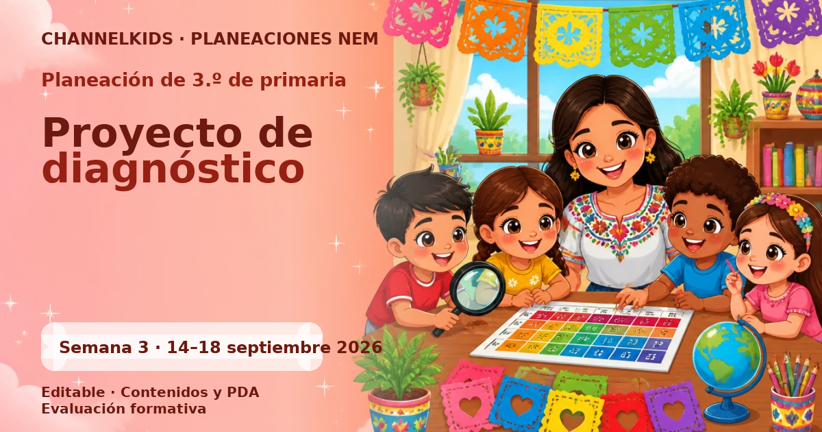 Planeación 3.º primaria semana 3 septiembre 2026 | Evaluación