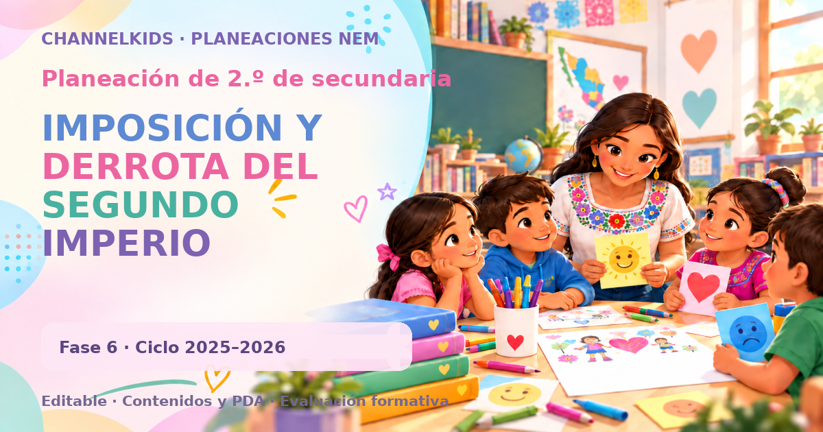 Planeación de segundo grado de secundaria: IMPOSICIÓN Y DERROTA DEL SEGUNDO IMPERIO MEXICANO