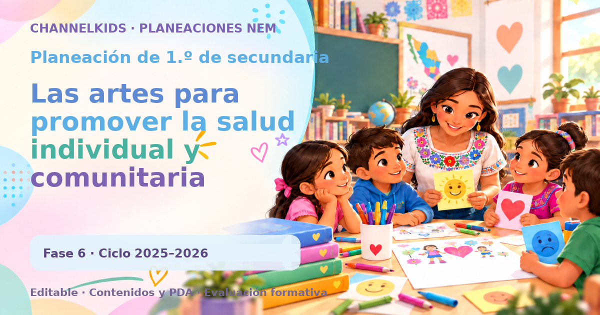 Planeación de primer grado de secundaria: Las artes para promover la salud individual y comunitaria