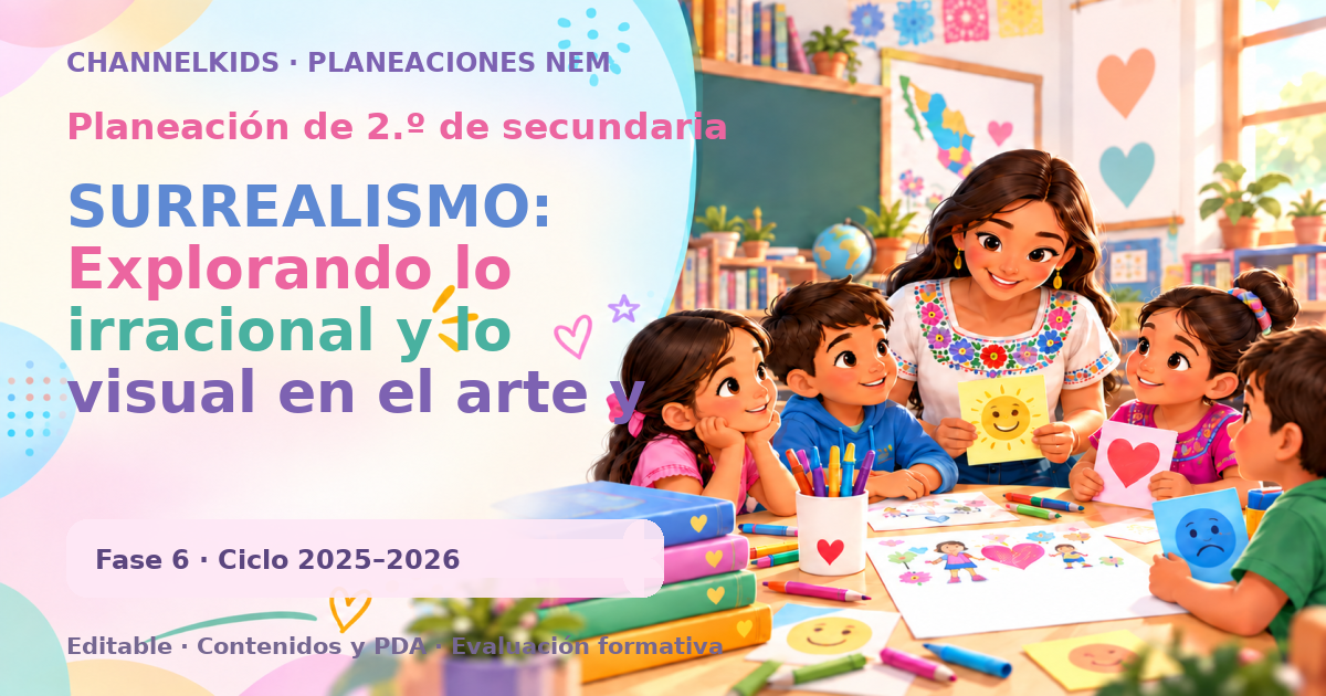 Planeación de segundo grado de secundaria: SURREALISMO: Explorando lo irracional y lo visual en el arte y la historia