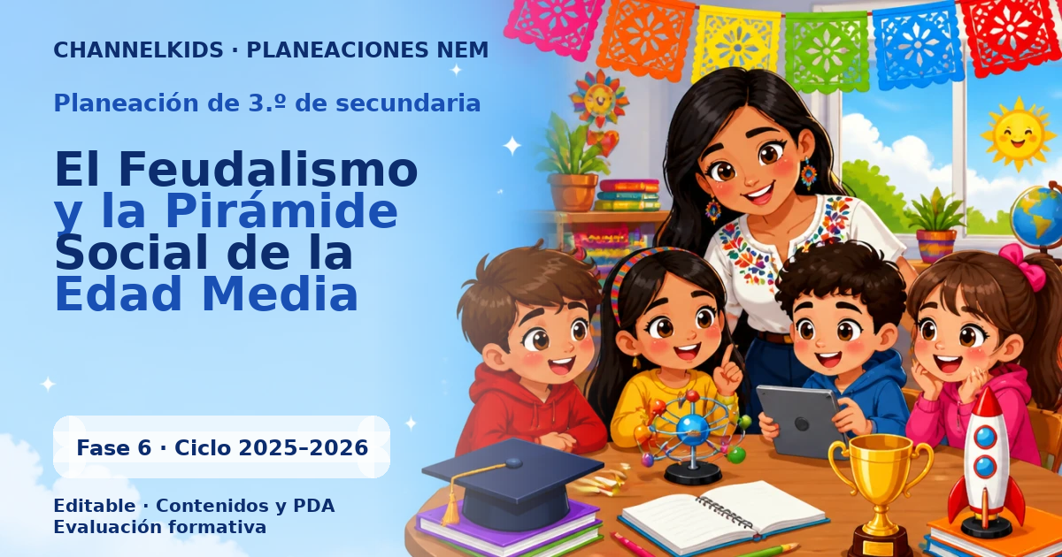 Planeación de tercer grado de secundaria: El Feudalismo y la Pirámide Social de la Edad Media