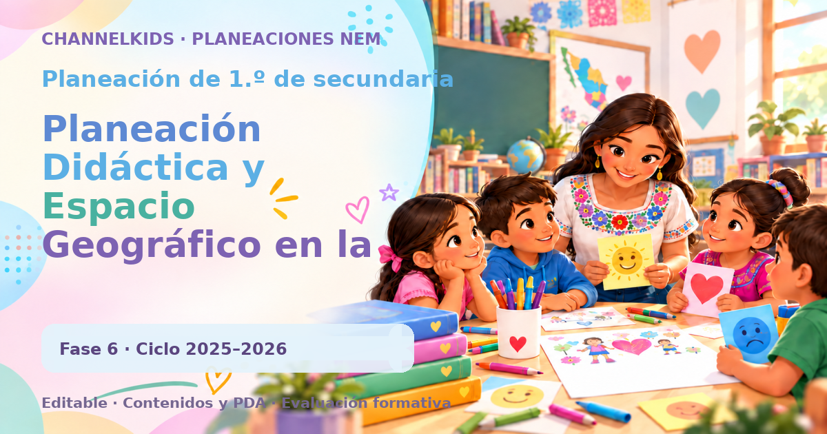 Planeación de primer grado de secundaria: Planeación Didáctica y Espacio Geográfico en la Educación Infantil: Estrategias para Potenciar el Aprendizaje Social y C