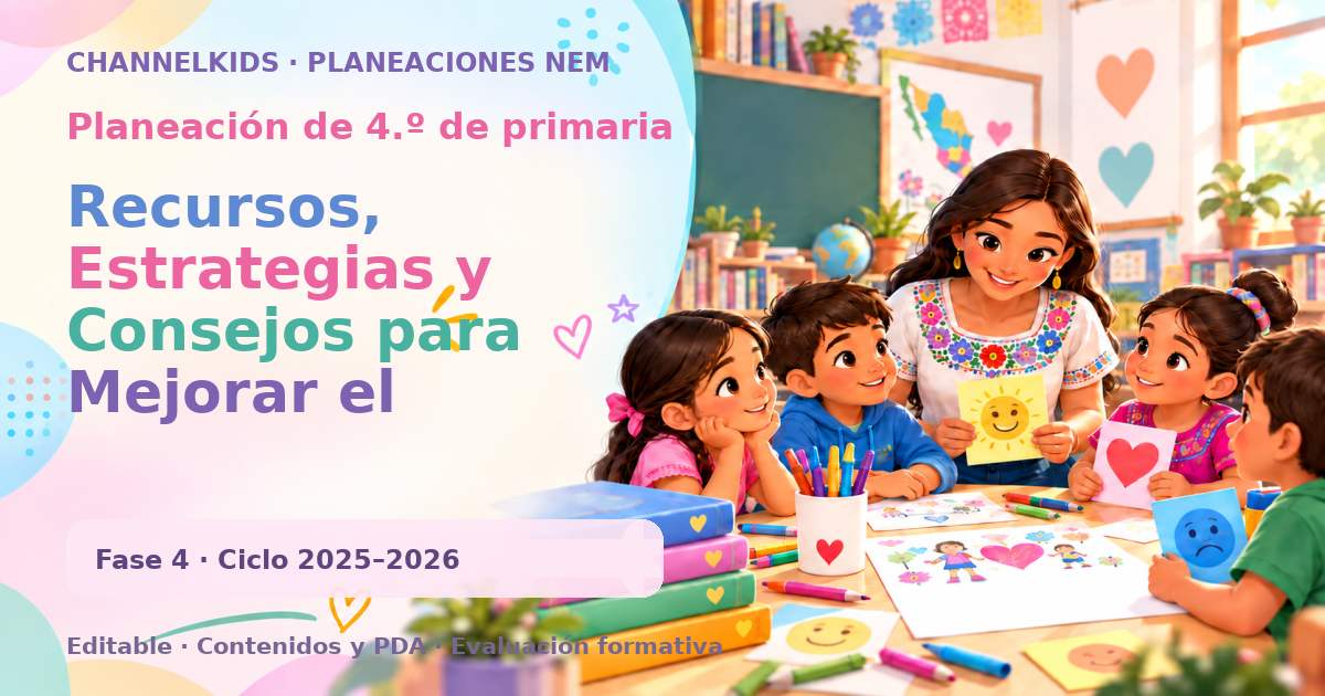 Planeación de cuarto grado: Recursos, Estrategias y Consejos para Mejorar el Aprendizaje Infantil