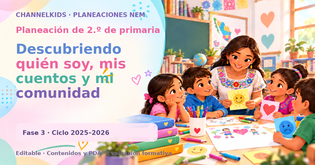 Planeación de segundo grado: Descubriendo quién soy, mis cuentos y mi comunidad