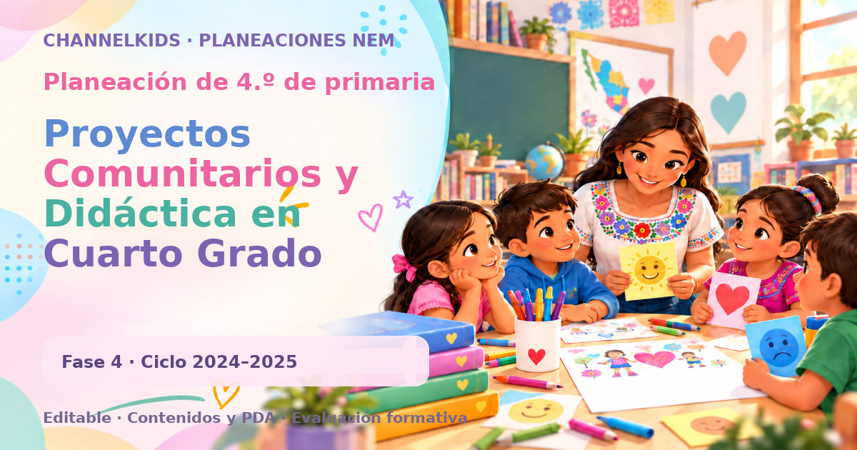 Planeación de cuarto grado: Proyectos Comunitarios y Didáctica en Cuarto Grado