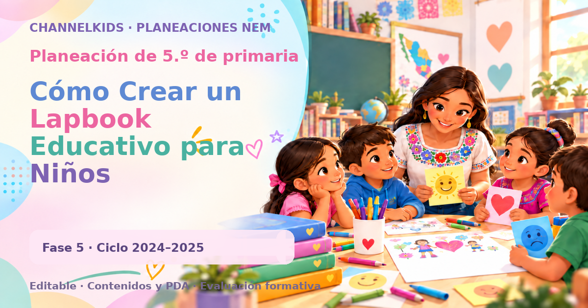 Planeación de quinto grado: Cómo Crear un Lapbook Educativo para Niños