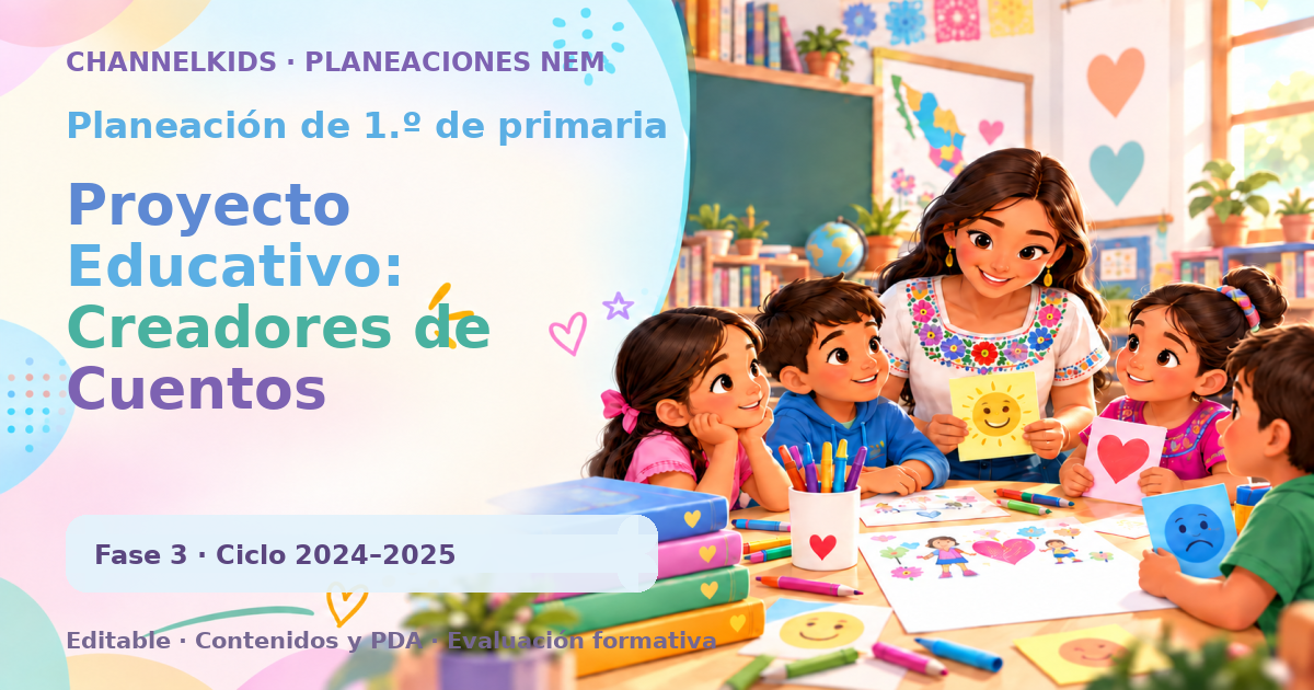 Planeación de primer grado: Proyecto Educativo: Creadores de Cuentos