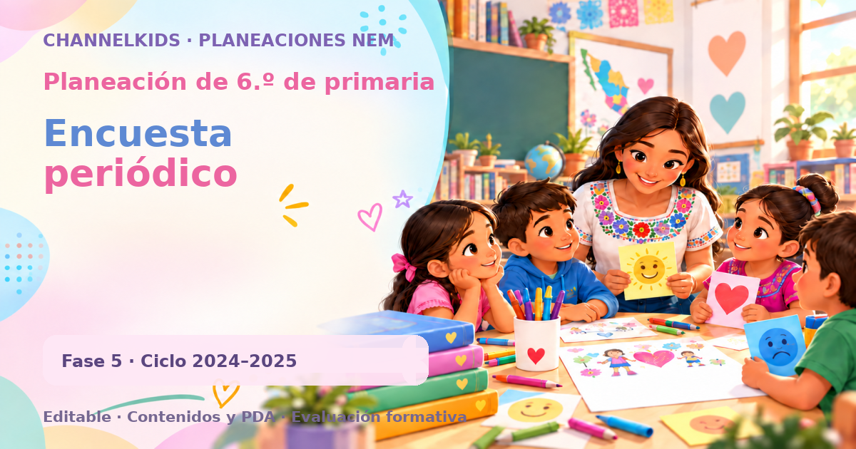 Planeación de sexto grado: Encuesta periódico