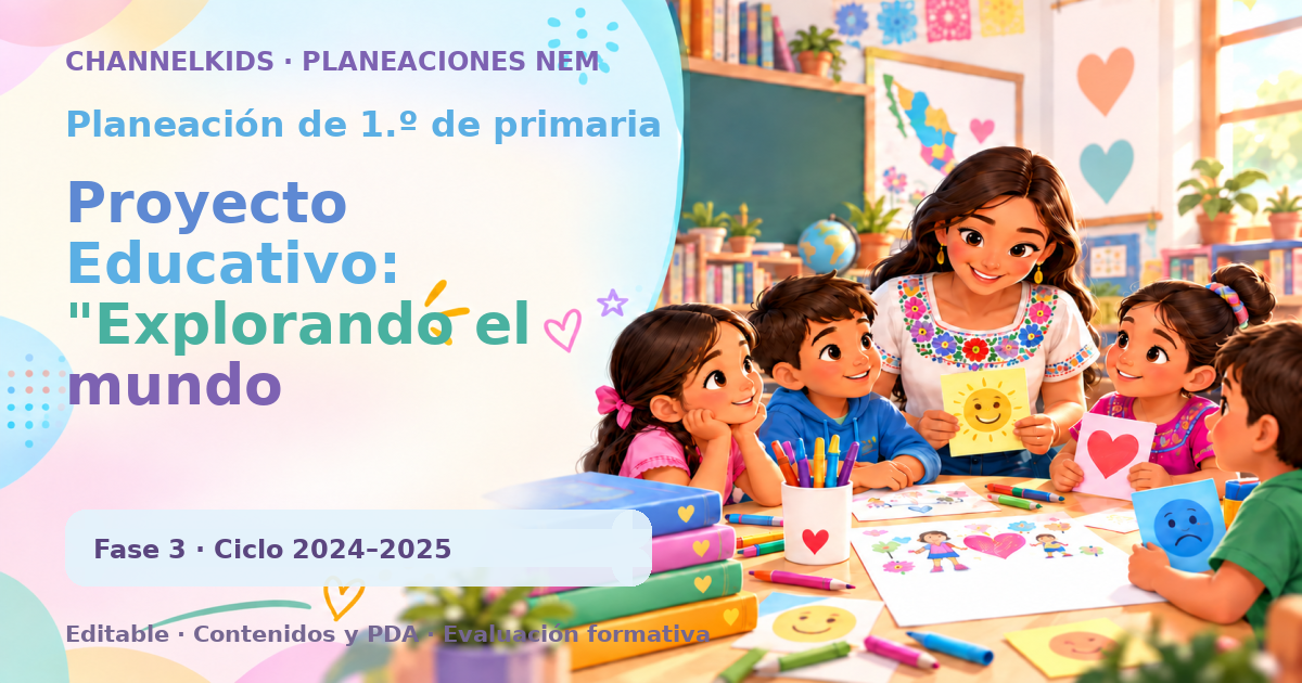 Planeación de primer grado: Proyecto Educativo: "Explorando el mundo