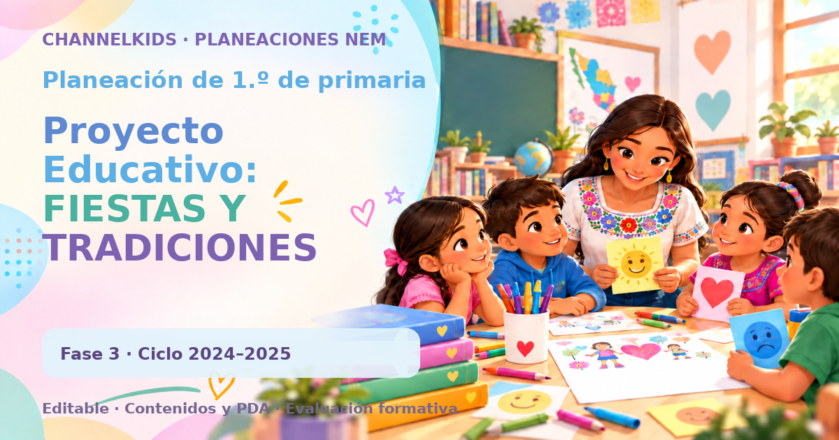 Planeación de primer grado: Proyecto Educativo: FIESTAS Y TRADICIONES