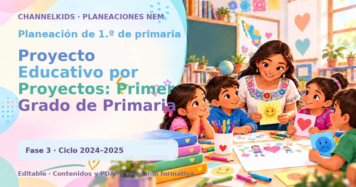 Planeación de primer grado: Proyecto Educativo por Proyectos: Primer Grado de Primaria