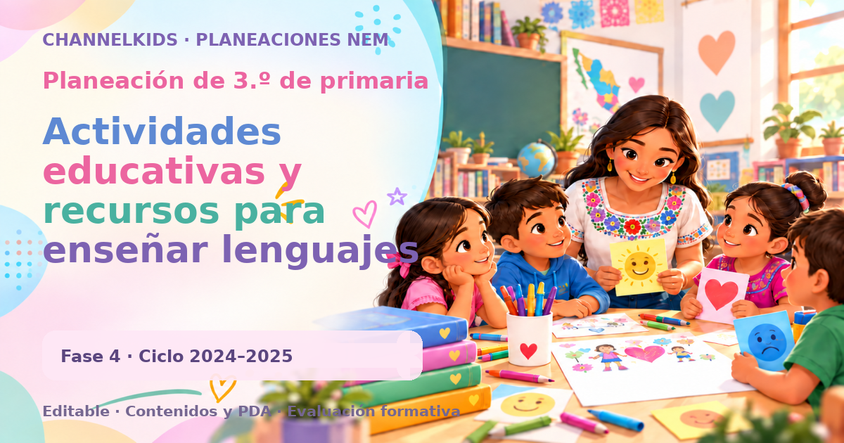 Planeación de tercer grado: Actividades educativas y recursos para enseñar lenguajes a niños de primaria en 3º grado