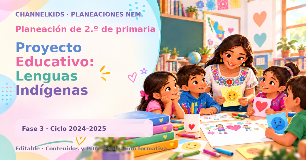 Planeación de segundo grado: Proyecto Educativo: Lenguas Indígenas
