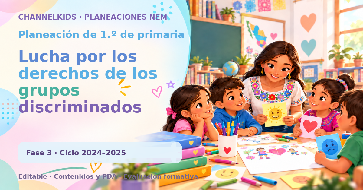 Planeación de primer grado: Lucha por los derechos de los grupos discriminados