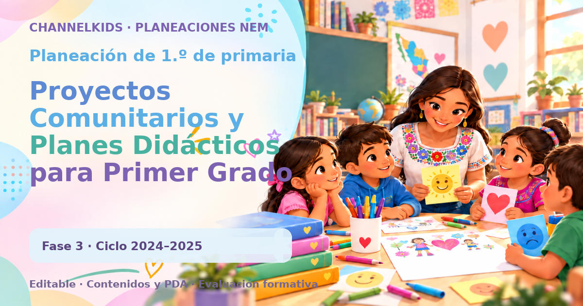 Planeación de primer grado: Proyectos Comunitarios y Planes Didácticos para Primer Grado