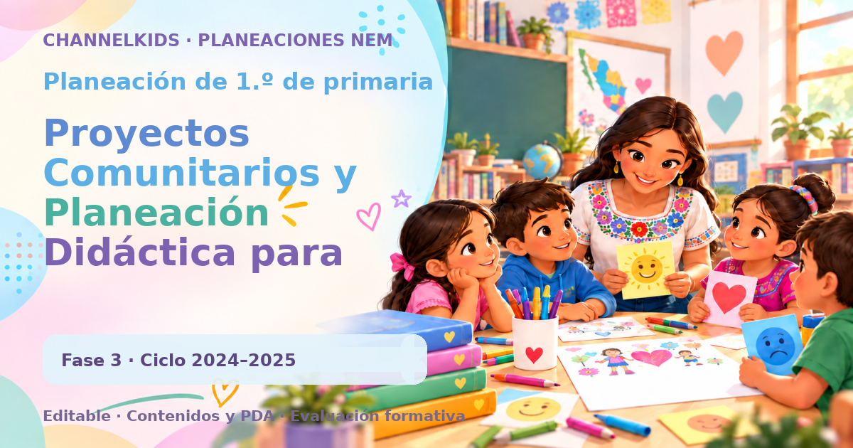 Planeación de primer grado: Proyectos Comunitarios y Planeación Didáctica para Primer Grado