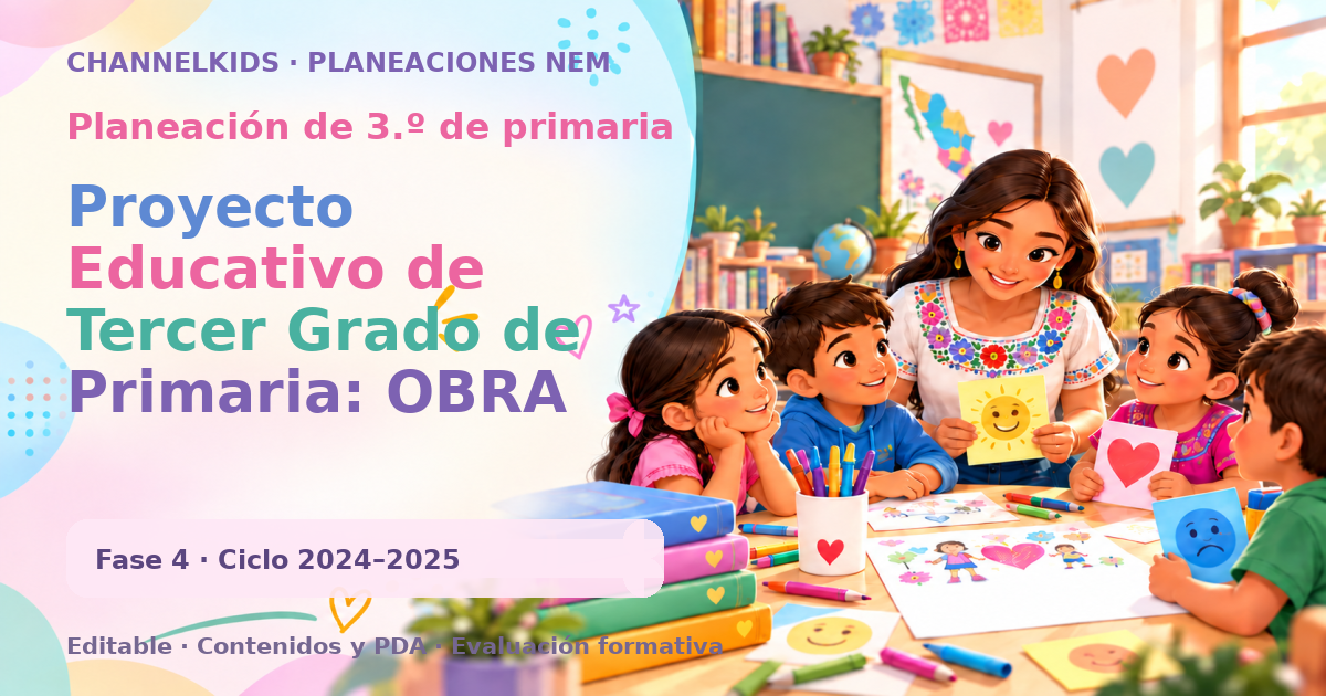 Planeación de tercer grado: Proyecto Educativo de Tercer Grado de Primaria: OBRA DE TEATRO