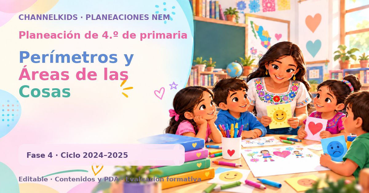 Planeación de cuarto grado: Perímetros y Áreas de las Cosas