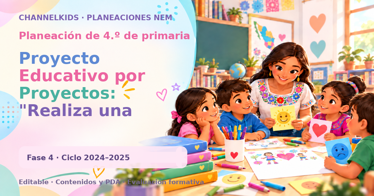 Planeación de cuarto grado: Proyecto Educativo por Proyectos: "Realiza una Antología" para Cuarto Grado de Primaria