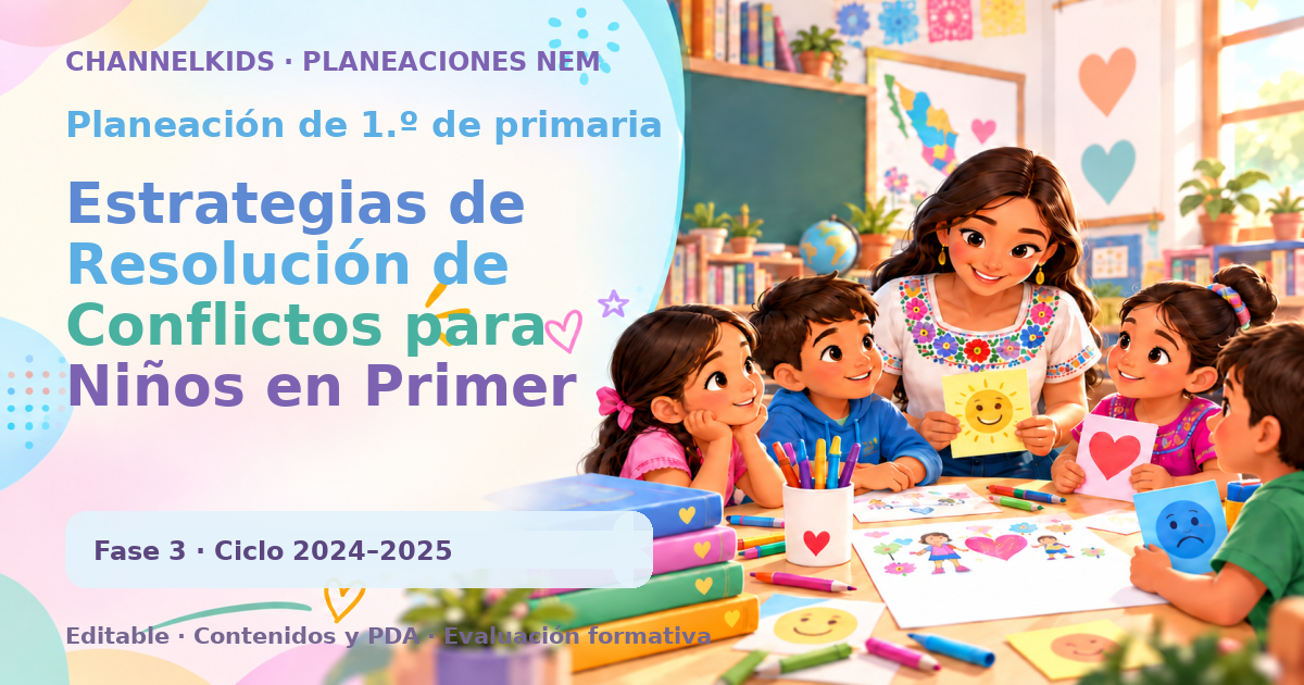 Planeación de primer grado: Estrategias de Resolución de Conflictos para Niños en Primer Grado de Primaria