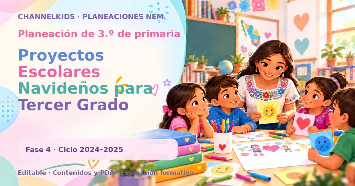 Planeación de tercer grado: Proyectos Escolares Navideños para Tercer Grado