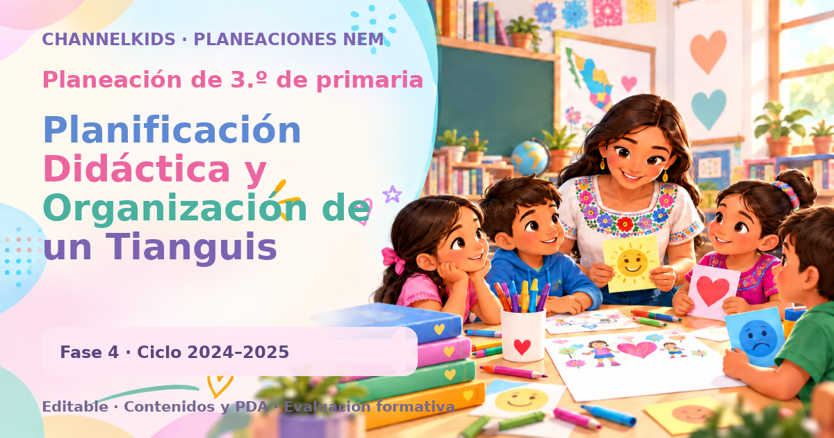 Planeación de tercer grado: Planificación Didáctica y Organización de un Tianguis Educativo