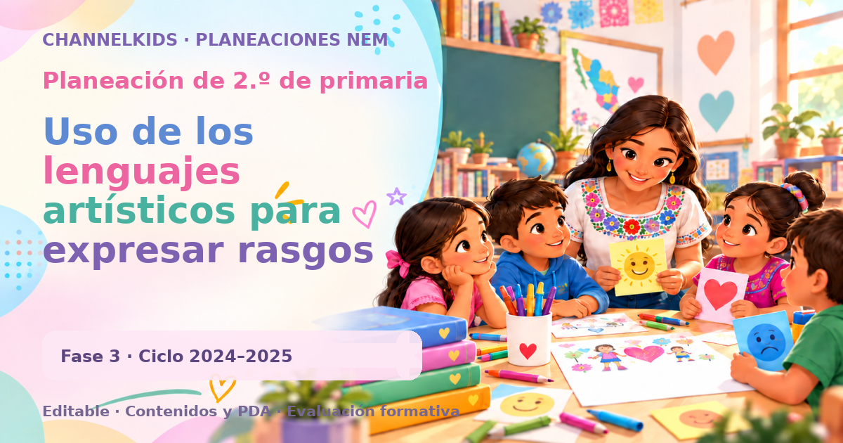 Planeación de segundo grado: Uso de los lenguajes artísticos para expresar rasgos de las identidades personal y colectiva