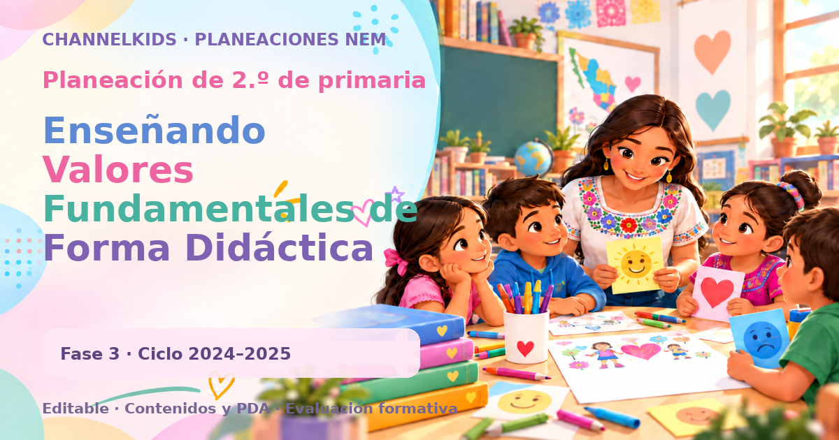 Planeación de segundo grado: Enseñando Valores Fundamentales de Forma Didáctica