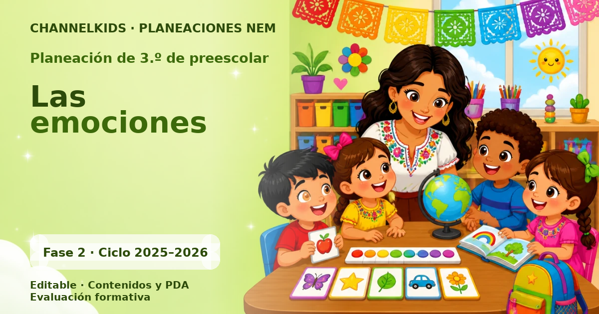 Planeación Didáctica Semanal para Tercer Grado de Preescolar: Explorando las Emociones en 5 Días