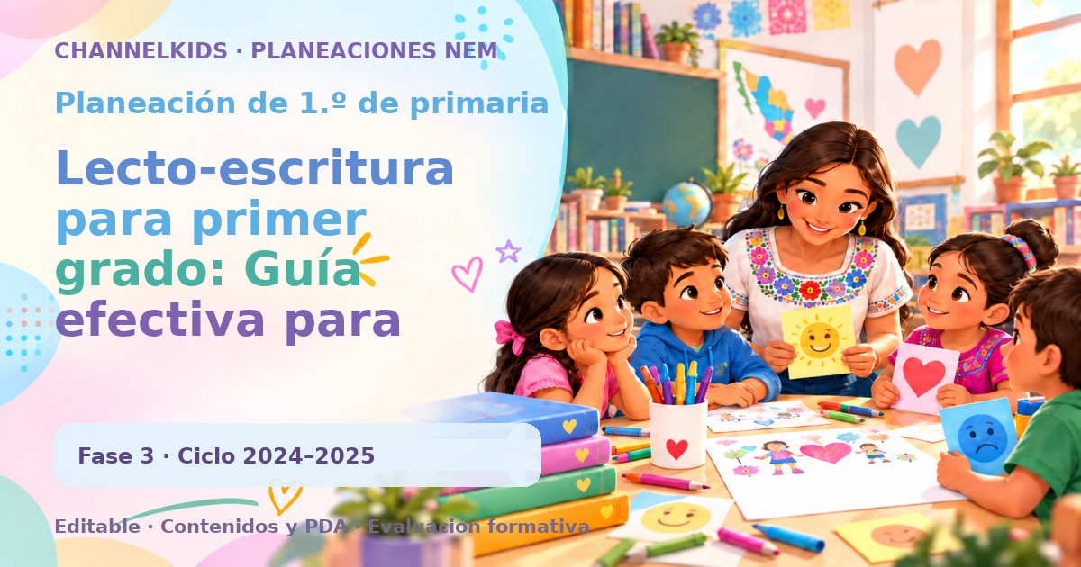 Planeación de primer grado: Lecto-escritura para primer grado: Guía efectiva para docentes y padres