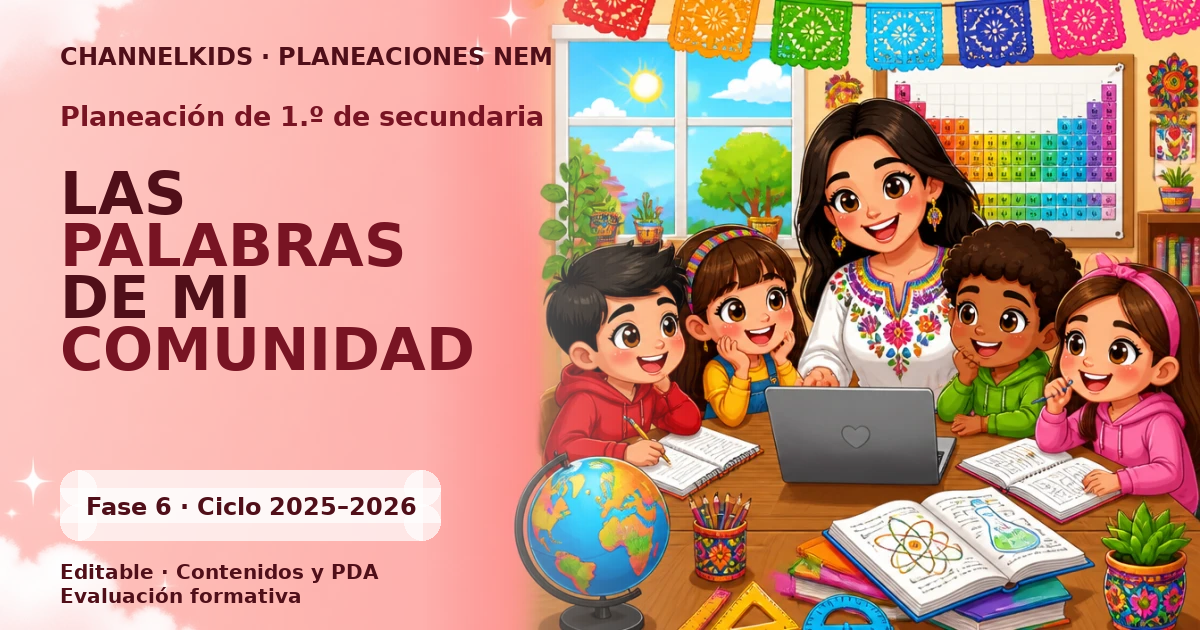 Planeación de primer grado de secundaria: LAS PALABRAS DE MI COMUNIDAD