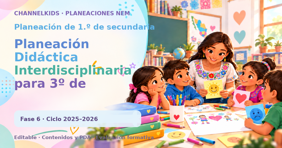 Planeación de primer grado de secundaria: Planeación Didáctica Interdisciplinaria para 3º de Secundaria en Informática: Fases Metodológicas y Estrategias Innovadoras